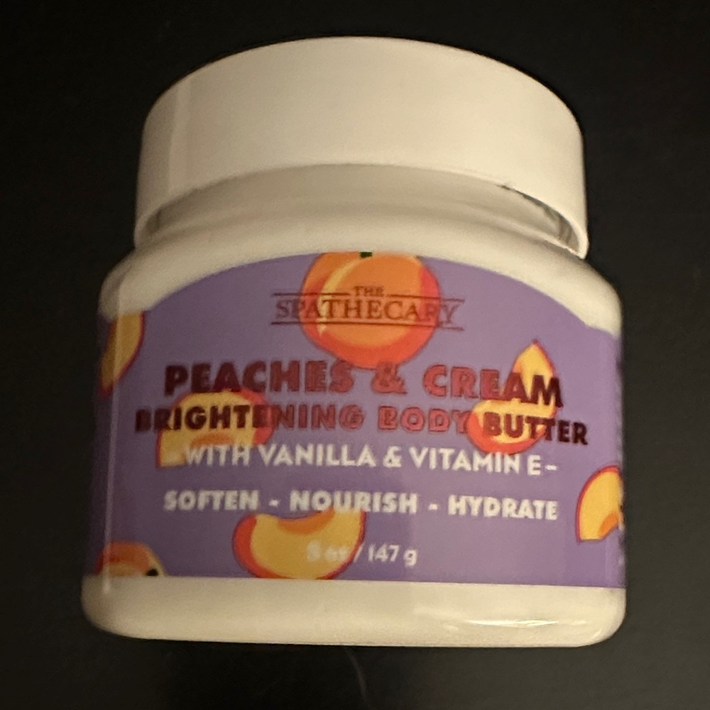 The Spathecary  Peaches & Cream Brightening Body Butter — Lavender Peach Scent